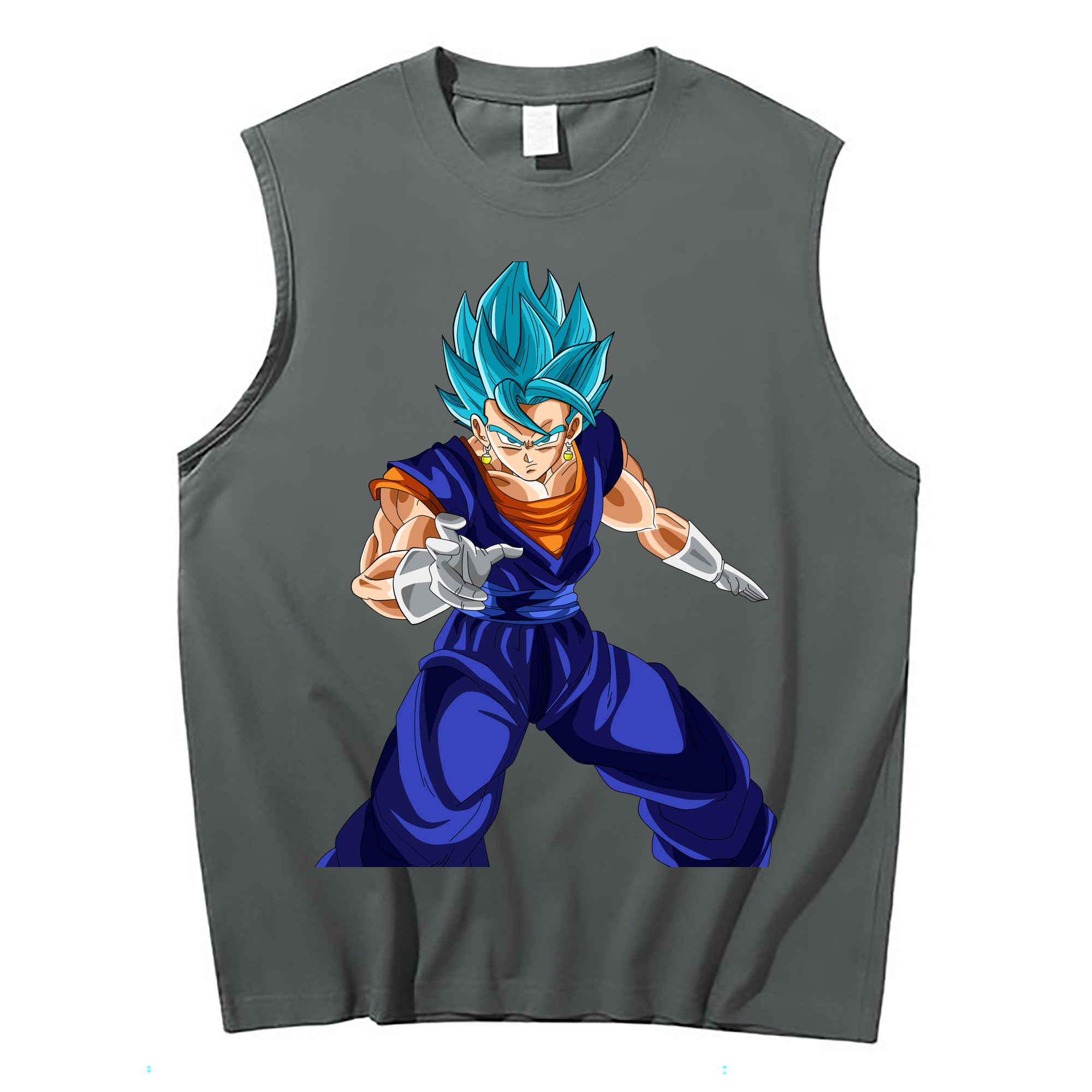 （画像用） ドラゴンボール ベジット DRAGON BALL Vegetto コットン100％タンクトップ（フロントプリント）
